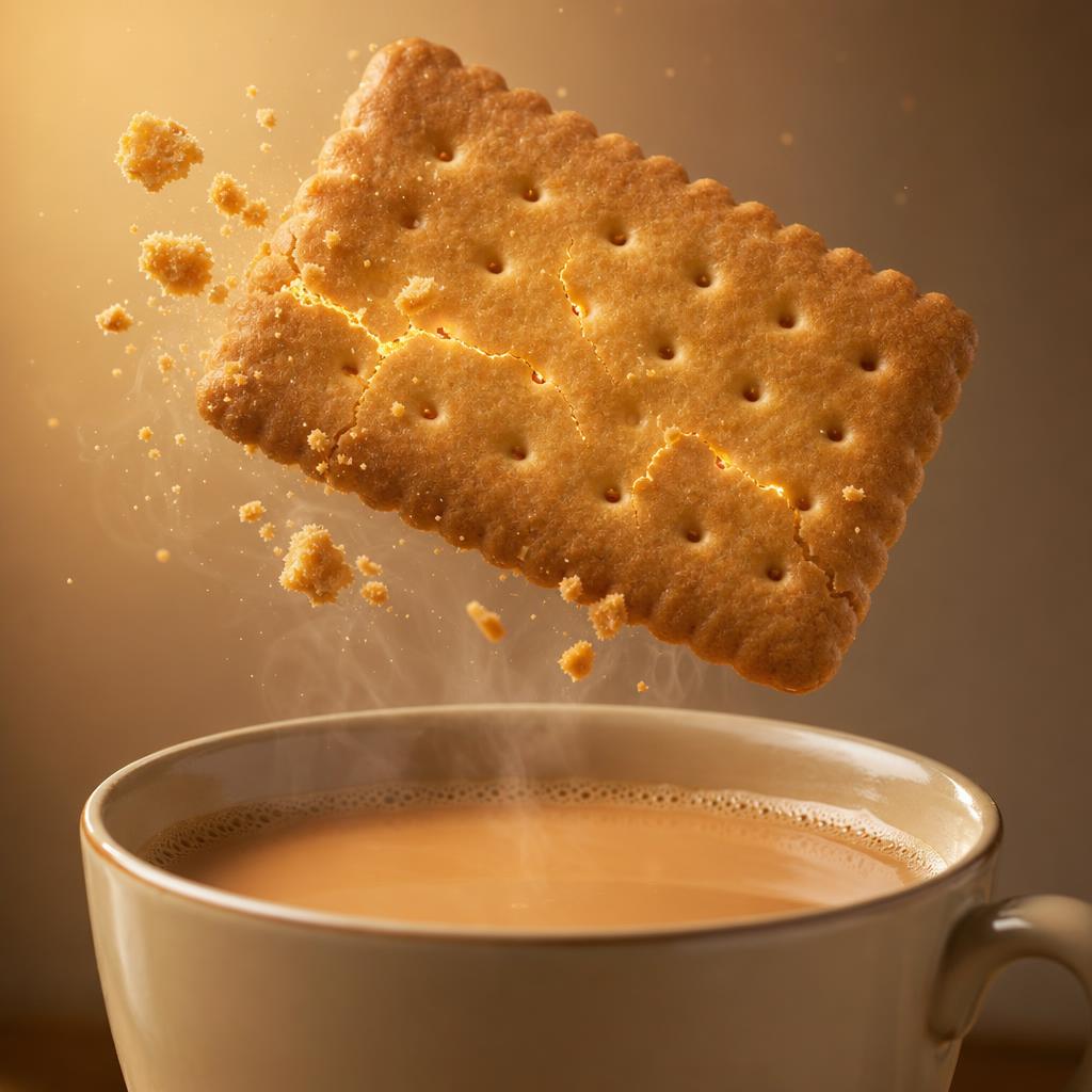 Self-Healing Biscuit - Auto-Repairs Every Tea Dip