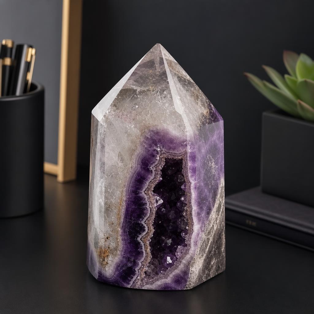 Geode Monolith - Executive Desk Totem
